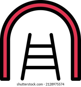tunnel Vector illustration on a transparent background. Premium quality symbols. Glyphs  vector icon for concept and graphic design.
