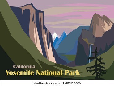 Tunnelansicht Landschaft, Yosemite National Park in Kalifornien, Vereinigte Staaten