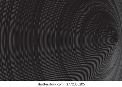 Tunnel or wormhole. Digital wireframe tunnel. 3D tunnel grid. Background abstract vector image