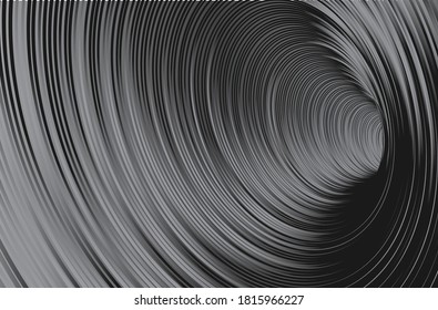 Tunnel or wormhole. Digital wireframe tunnel. 3D tunnel grid. Abstract Background. Vector image