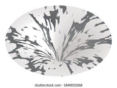 Tunnel or wormhole. Digital wireframe tunnel. 3D tunnel grid. Background abstract vector image