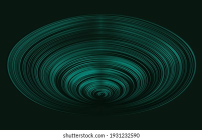 Túnel o agujero de gusano. Túnel de alambre digital. cuadrícula de túnel 3D. Imagen vectorial abstracta de fondo