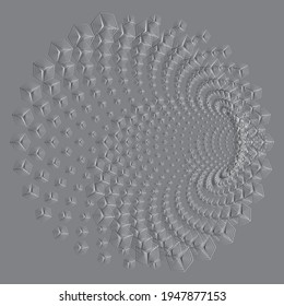 Tunnel or wormhole. Digital wireframe tunnel. 3D tunnel grid. Background abstract vector image