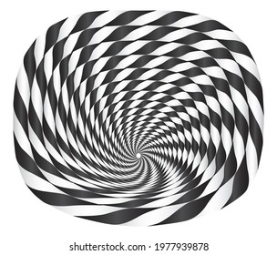 Tunnel or wormhole. Digital wireframe tunnel. 3D tunnel grid. Background abstract vector image