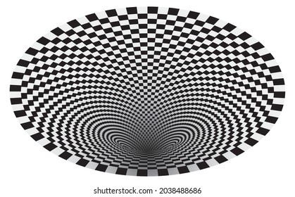 Tunnel or wormhole. Digital wireframe tunnel. 3D tunnel grid. Background abstract vector image