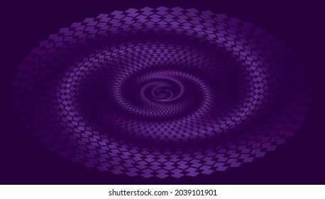 Tunnel or wormhole. Digital wireframe tunnel. 3D tunnel grid. Background abstract vector image
