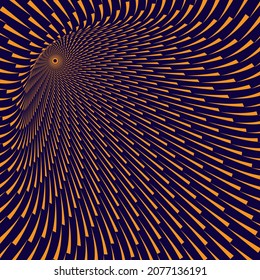 Túnel o agujero de gusano. Túnel de alambre digital. Elemento de diseño 3D. Imagen vectorial abstracta de fondo