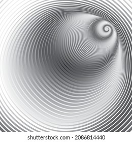 Tunnel or wormhole. Digital wireframe tunnel. 3D tunnel grid. Background abstract vector image