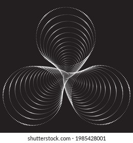 Túnel o agujero de gusano. Túnel de alambre digital. Imagen vectorial abstracta de fondo