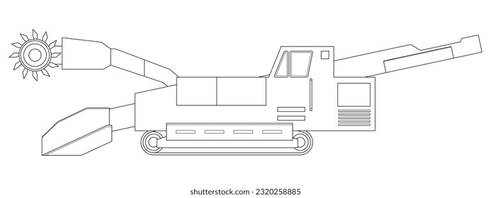 tunneling, drilling, rig, self-propelled, drilling, Equipment for high-mining industry. Mining clay in quarry.