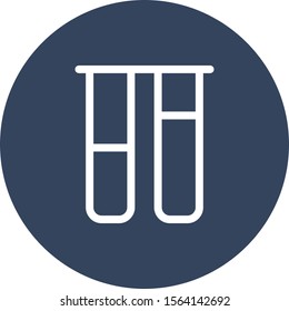 Tup test icon isolated on abstract background
