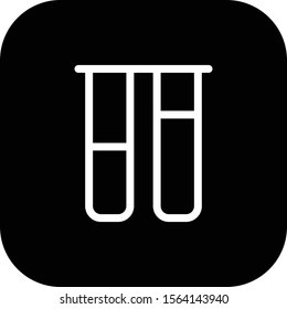 Tup test icon isolated on abstract background
