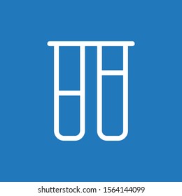 Tup test icon isolated on abstract background
