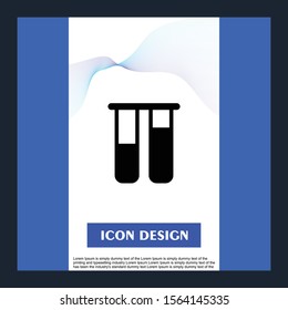 Tup test icon isolated on abstract background
