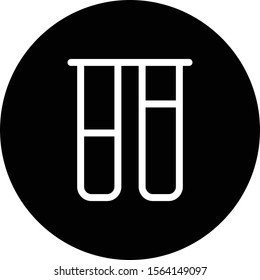 Tup test icon isolated on abstract background
