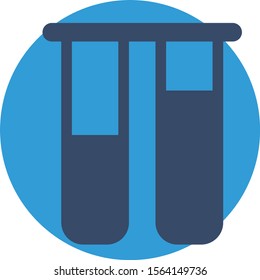 Tup test icon isolated on abstract background
