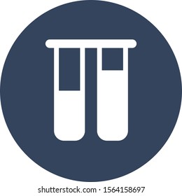 Tup test icon isolated on abstract background
