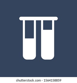 Tup test icon isolated on abstract background
