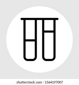 Tup test icon isolated on abstract background
