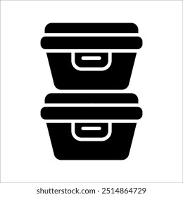 Tupperware simple vector icon design