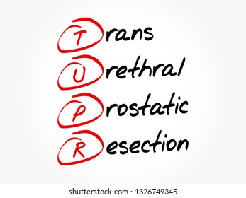 TUPR - Trans Urethral Prostatic Resection acronym, medical concept background