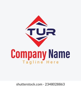 TUR creative logo for online shop and company in vector 