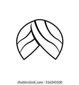 Turban flat icon. National eastern hat. Cap in Oriental countries.
