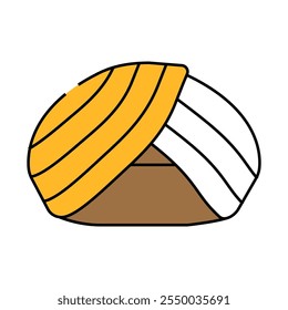 turban hat cap line icon vector. turban hat cap sign. isolated symbol illustration