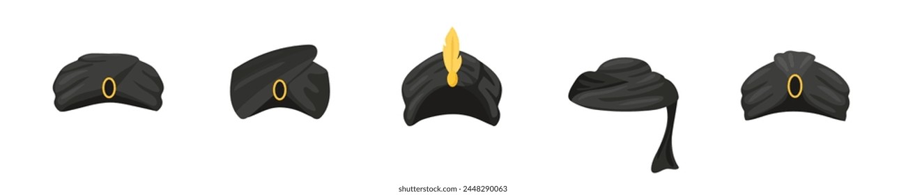 Turban line icon vector arabic hat