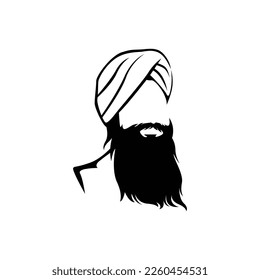 Turban logo design Turkish Hat. Guru icon