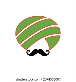 PLANTILLA DEL VECTOR DE LOGOTIPOS DE Whisker Turban