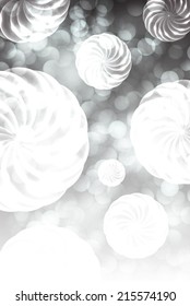 Turbine background. Light Abstract background for website and graphic. Festive Christmas background. Elegant abstract background with bokeh defocused lights and stars,