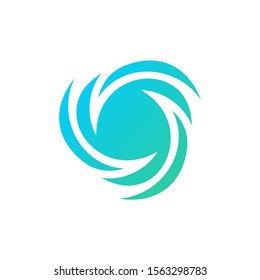 Turbine Circle Logo Design Concept Vector. Vortex Logo Template. Icon Symbol. Illustration