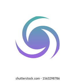 Turbine Circle Logo Design Concept Vector. Vortex Logo Template. Icon Symbol. Illustration