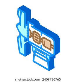 turbine construction wind isometric icon vector. turbine construction wind sign. isolated symbol illustration