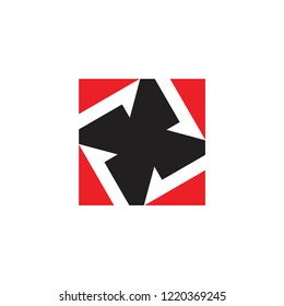 turbine geometric square symbol vector