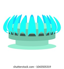 Turbine icon. Cartoon illustration of turbine vector icon for web