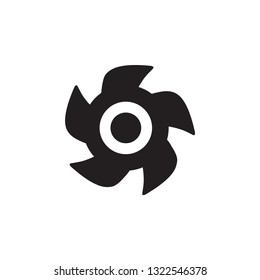 Turbine Icon In Flat Style Vector For Apps, UI, Websites. Black Icon Vector Illustration.