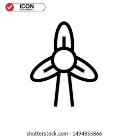 turbine icon isolated sign symbol vector illustration - high quality black style vector icons

