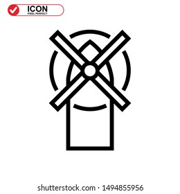 turbine icon isolated sign symbol vector illustration - high quality black style vector icons
