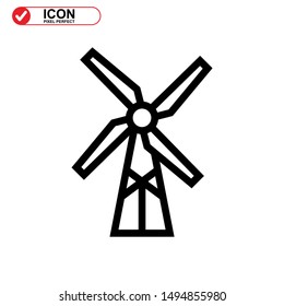 turbine icon isolated sign symbol vector illustration - high quality black style vector icons
