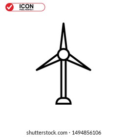 turbine icon isolated sign symbol vector illustration - high quality black style vector icons
