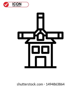 turbine icon isolated sign symbol vector illustration - high quality black style vector icons
