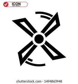 turbine icon isolated sign symbol vector illustration - high quality black style vector icons
