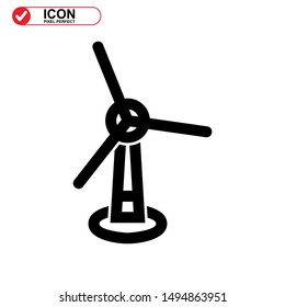 turbine icon isolated sign symbol vector illustration - high quality black style vector icons
