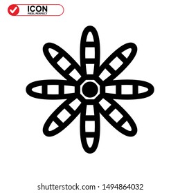 turbine icon isolated sign symbol vector illustration - high quality black style vector icons
