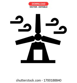 turbine icon or logo isolated sign symbol vector illustration - high quality black style vector icons
