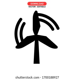 turbine icon or logo isolated sign symbol vector illustration - high quality black style vector icons
