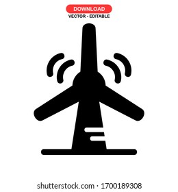turbine icon or logo isolated sign symbol vector illustration - high quality black style vector icons
