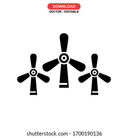 turbine icon or logo isolated sign symbol vector illustration - high quality black style vector icons
